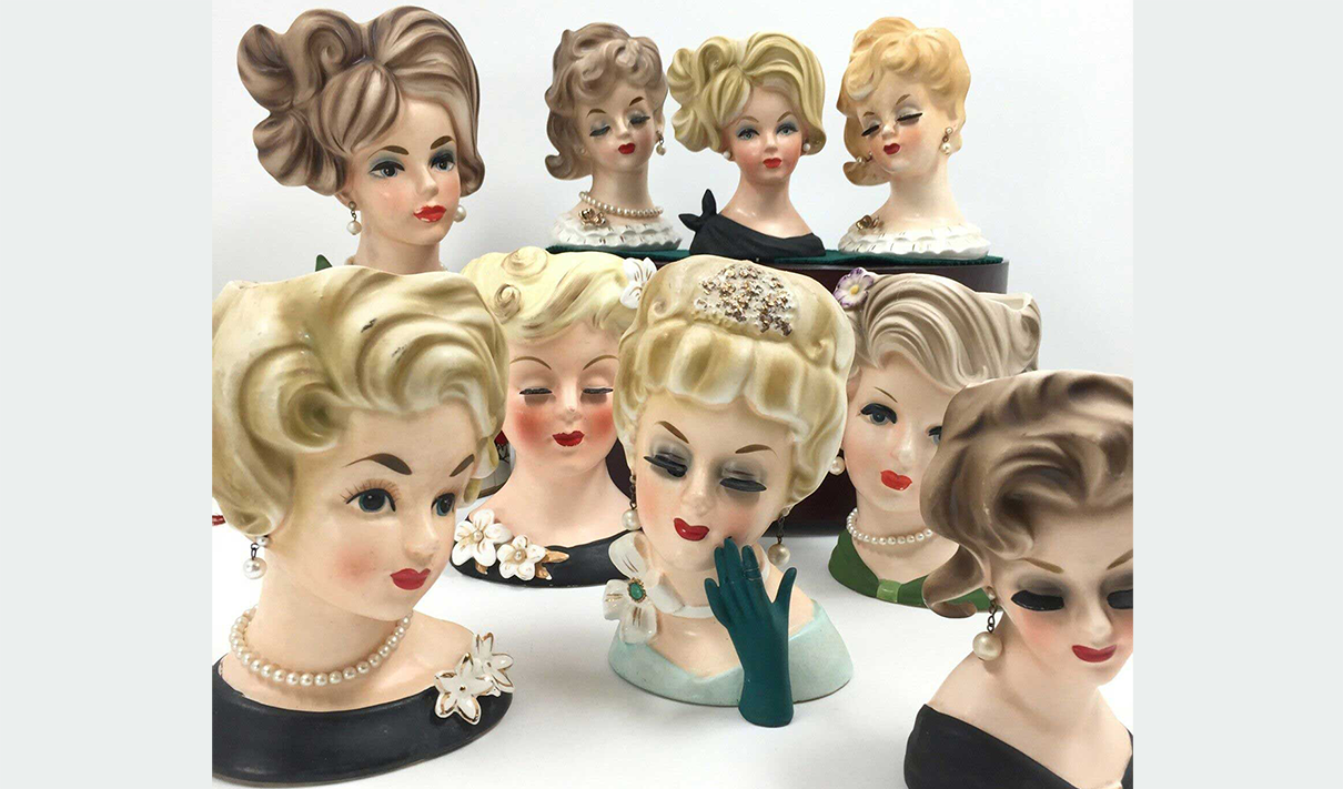 Lady Head Vases