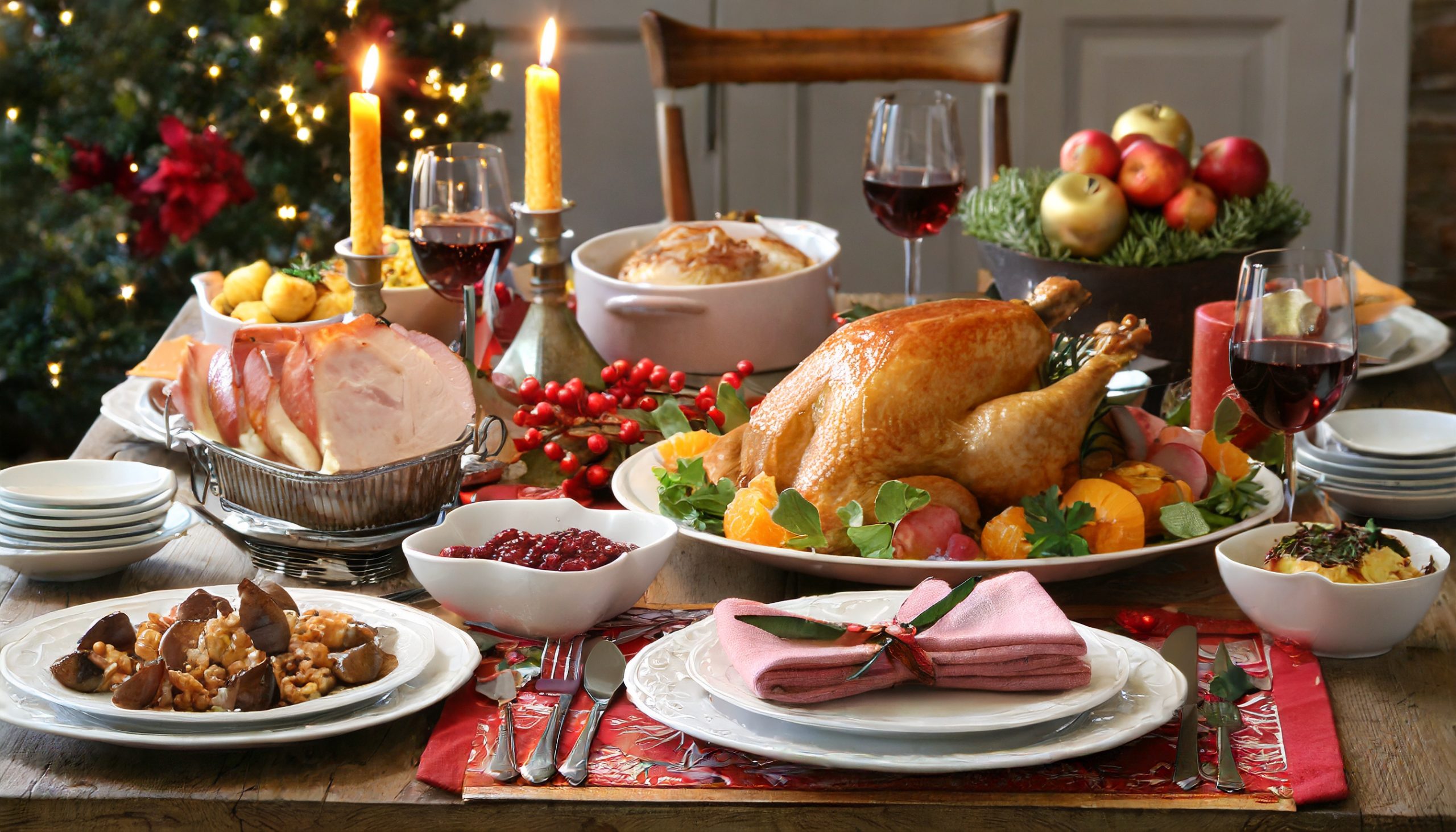 Christmas and thanksgiving dinner
