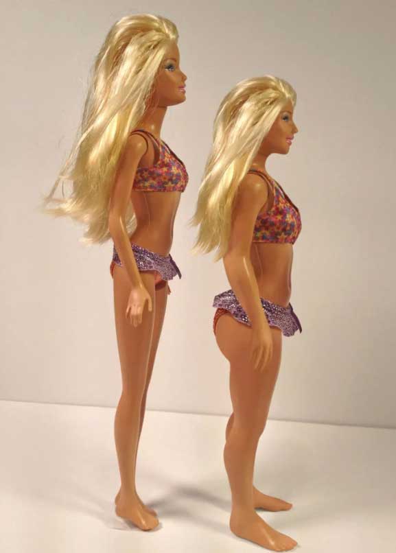 lamilly doll based on the body measurements of an average 19-year-old
